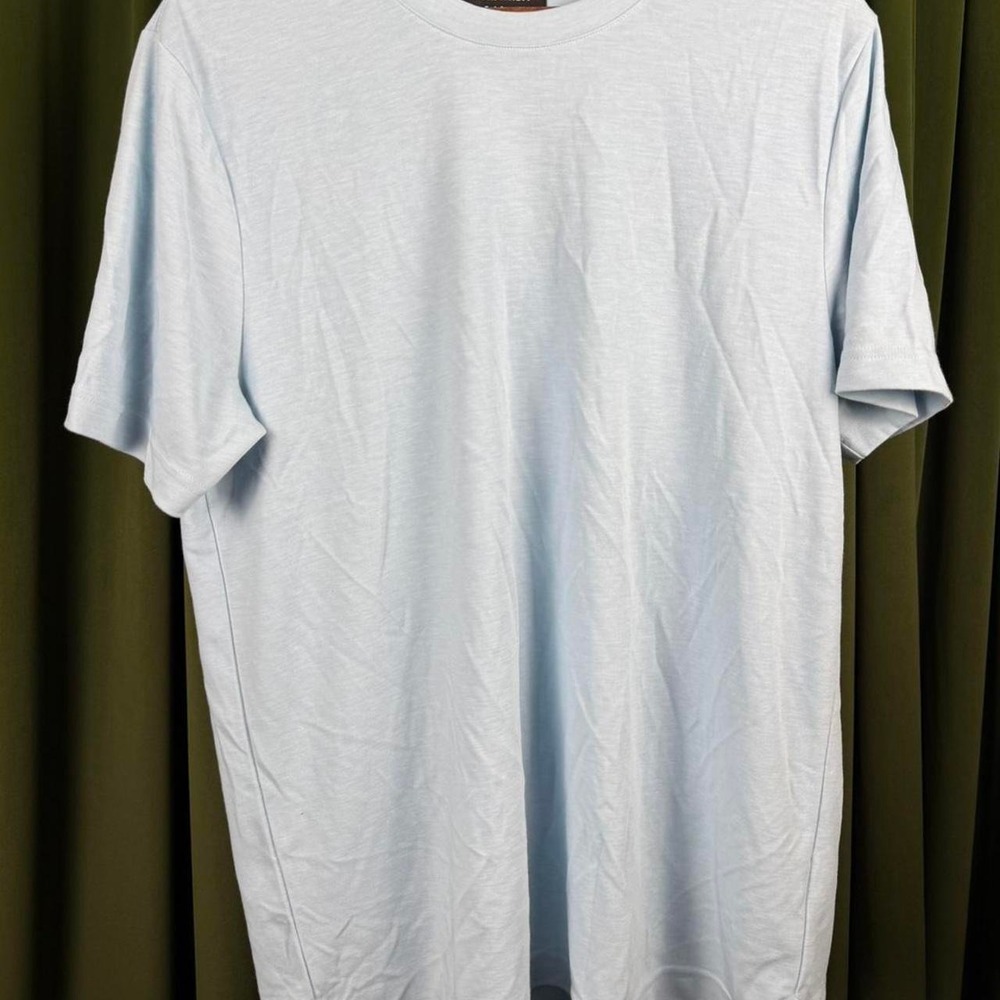 Nordstrom Tech-Smart Mens T-Shirt Baby Blue Cotton Relaxed Fit Size L
